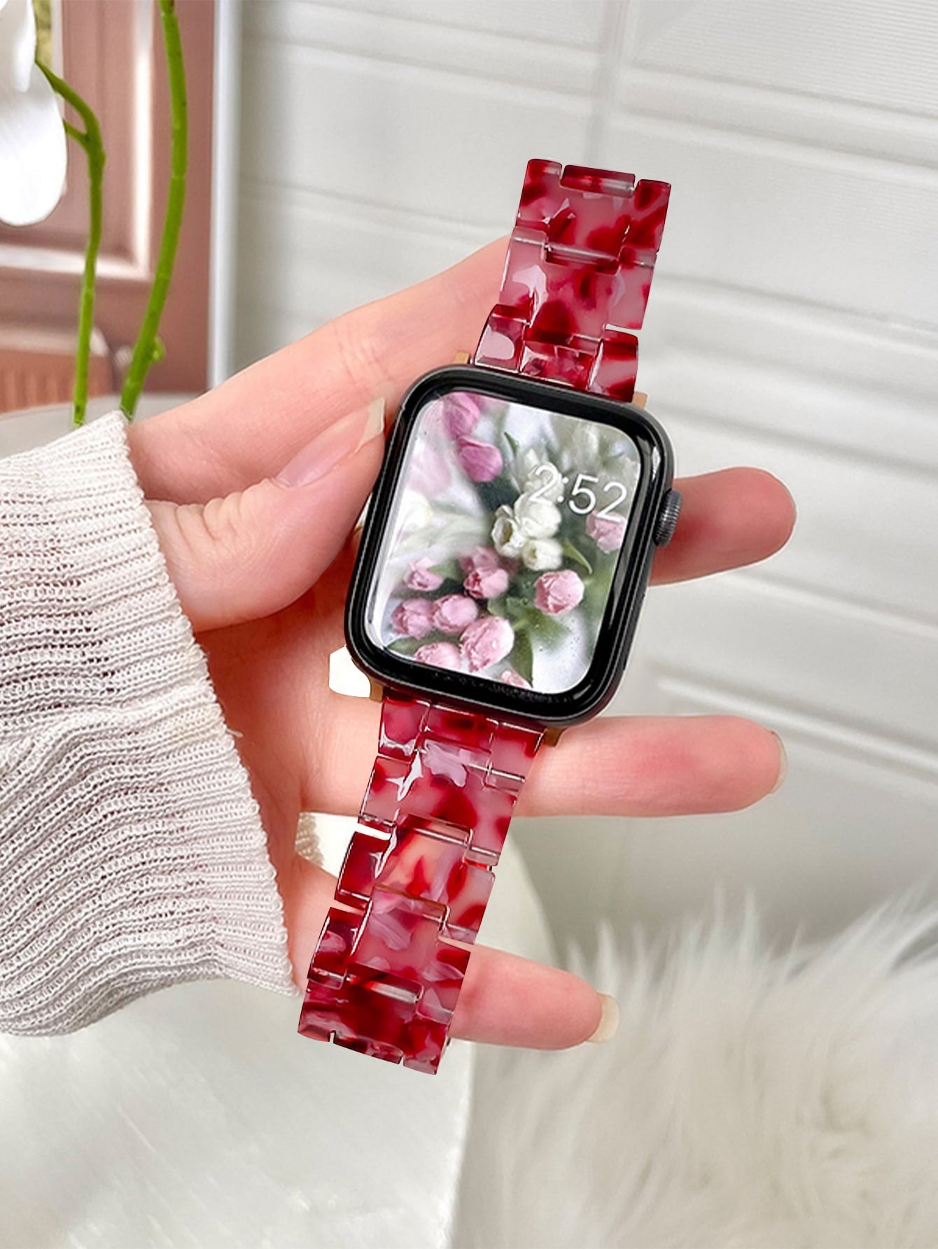 Resin Marble Apple Watch Band