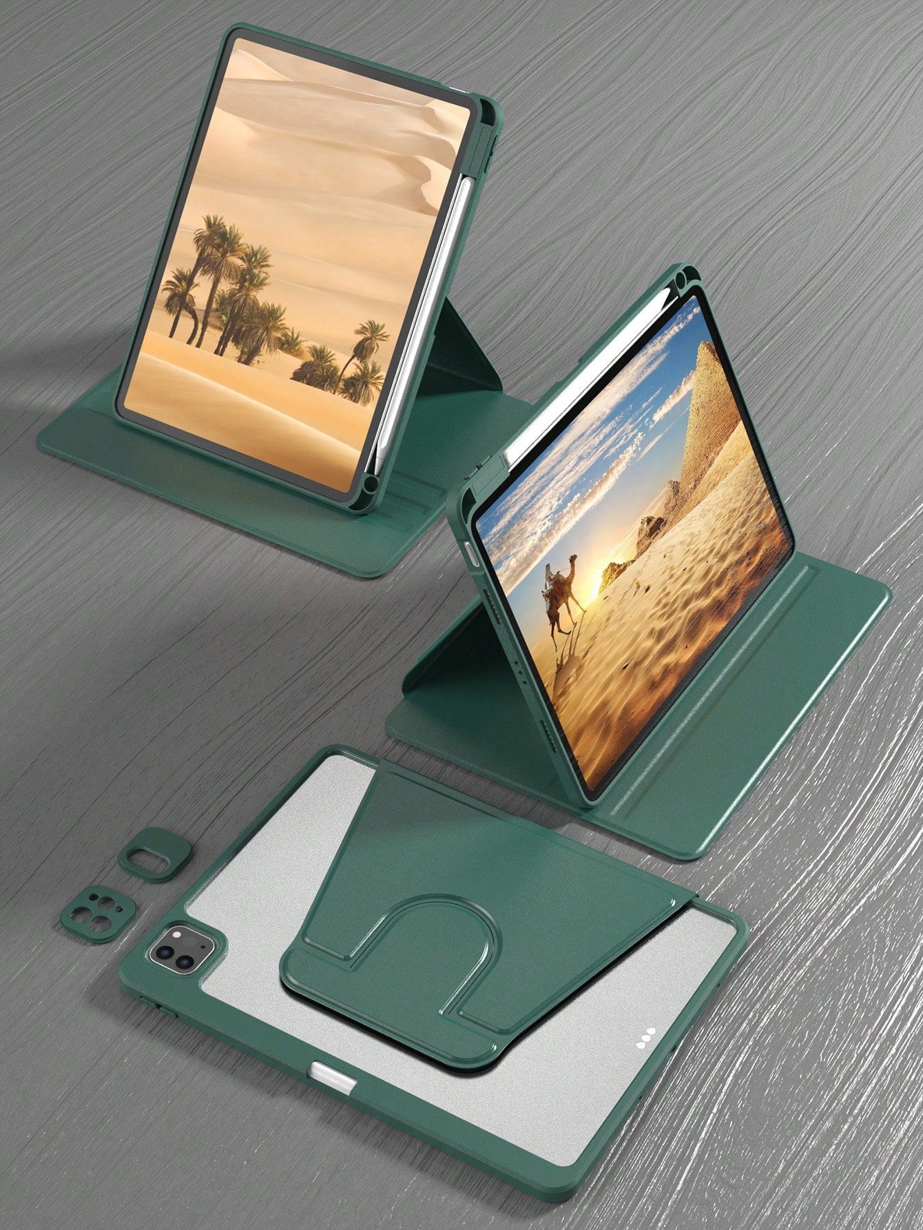 360 Rotating Protective iPad Case with Pencil Holder