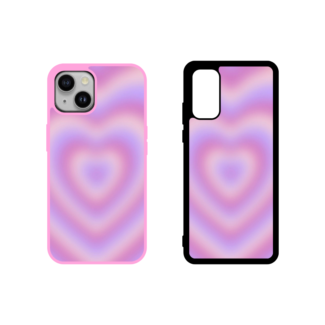 Blurred Latte Hearts Case