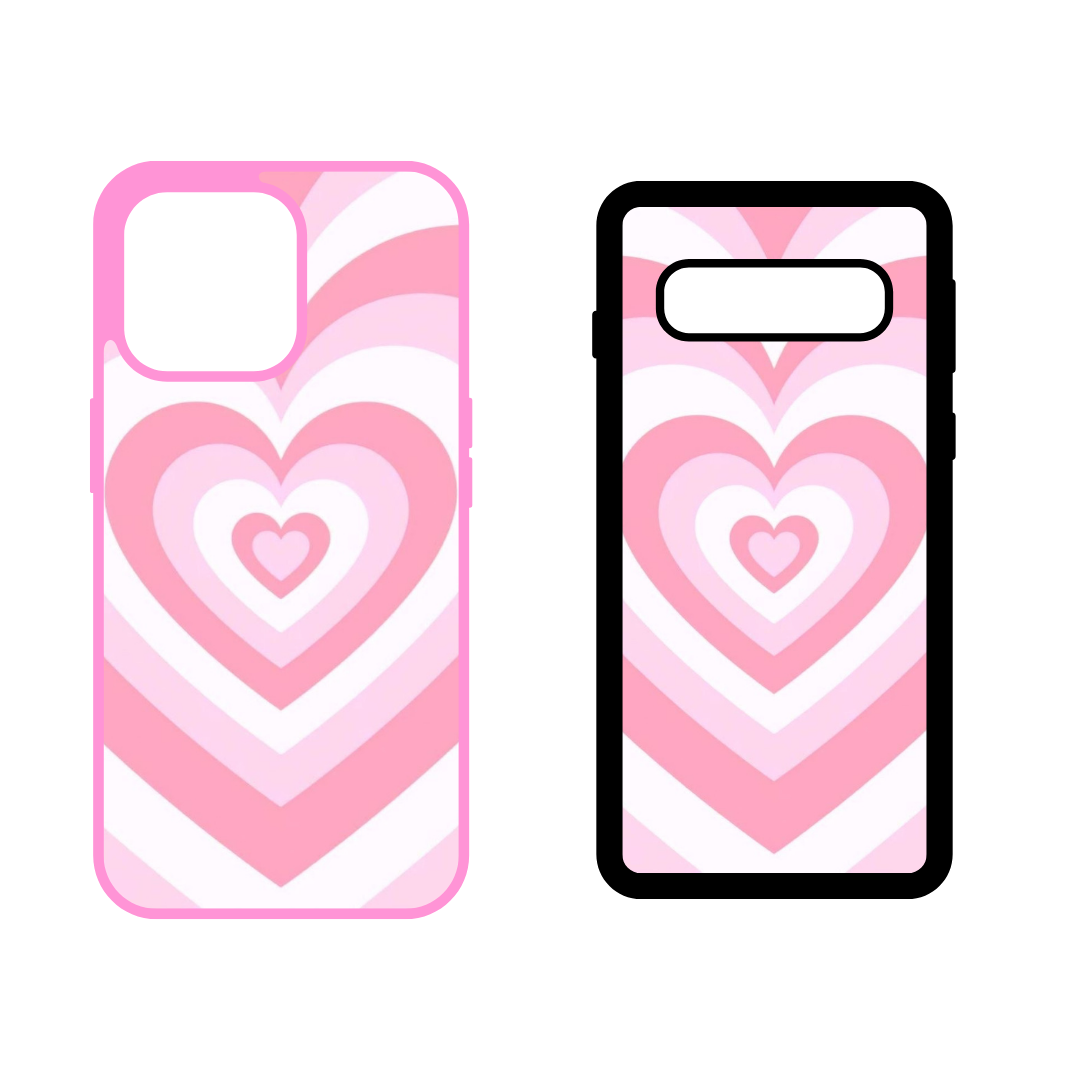 Pastel Pink Latte Hearts Case