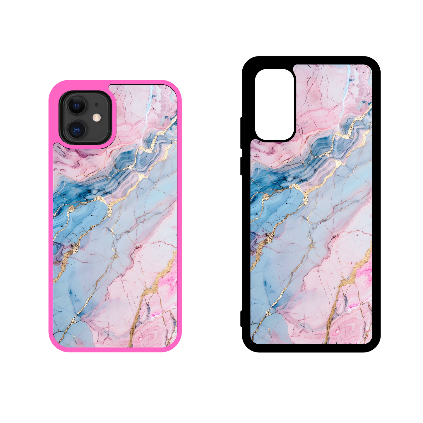 Pink and Blue Marble Case