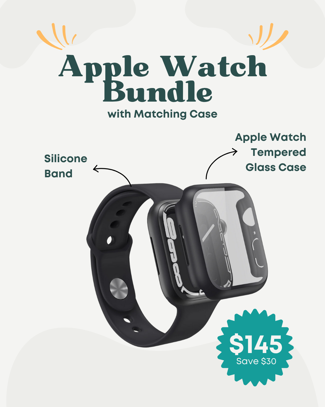Apple Watch Case and Band Bundle
