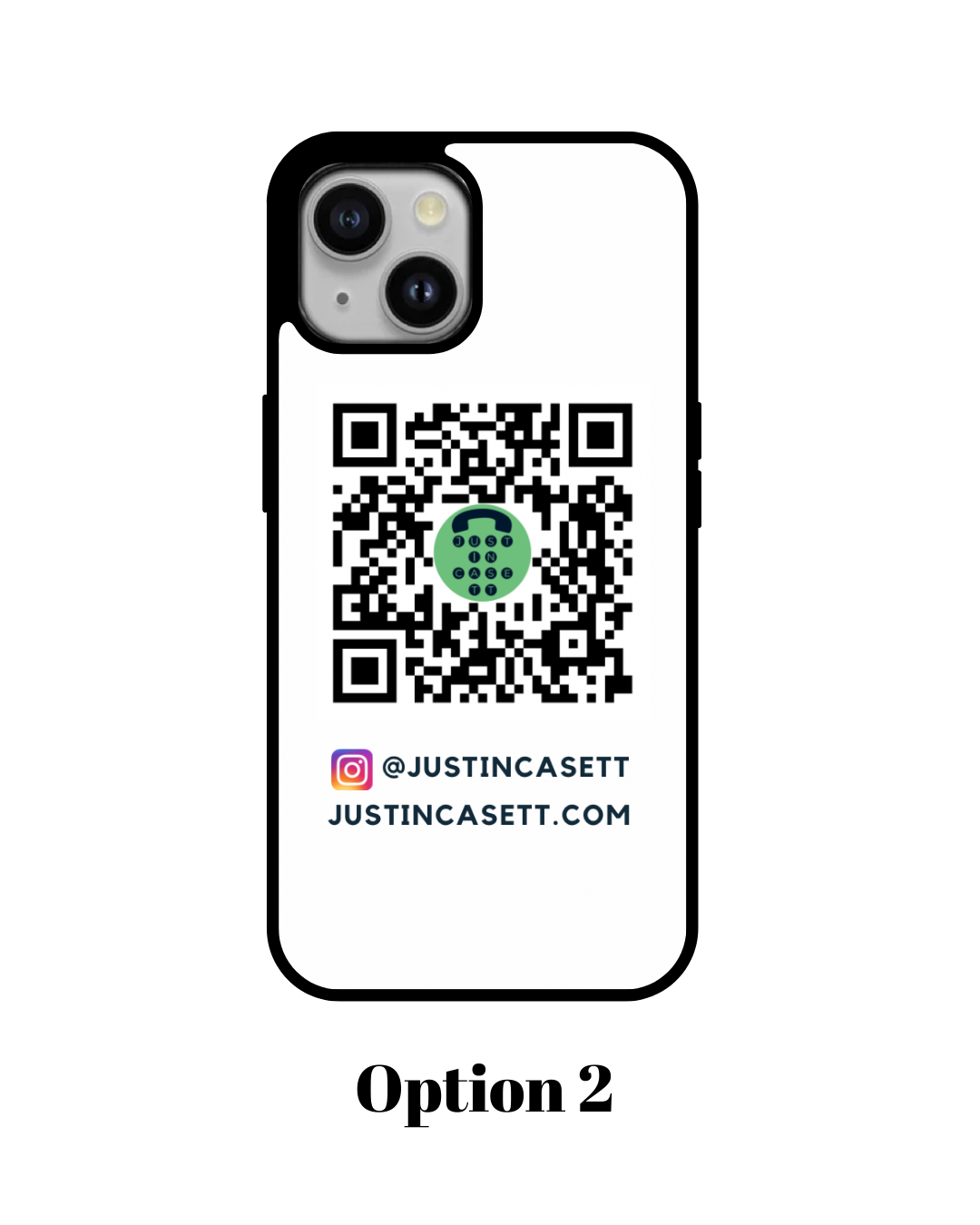 Custom QR Code Business Card Case