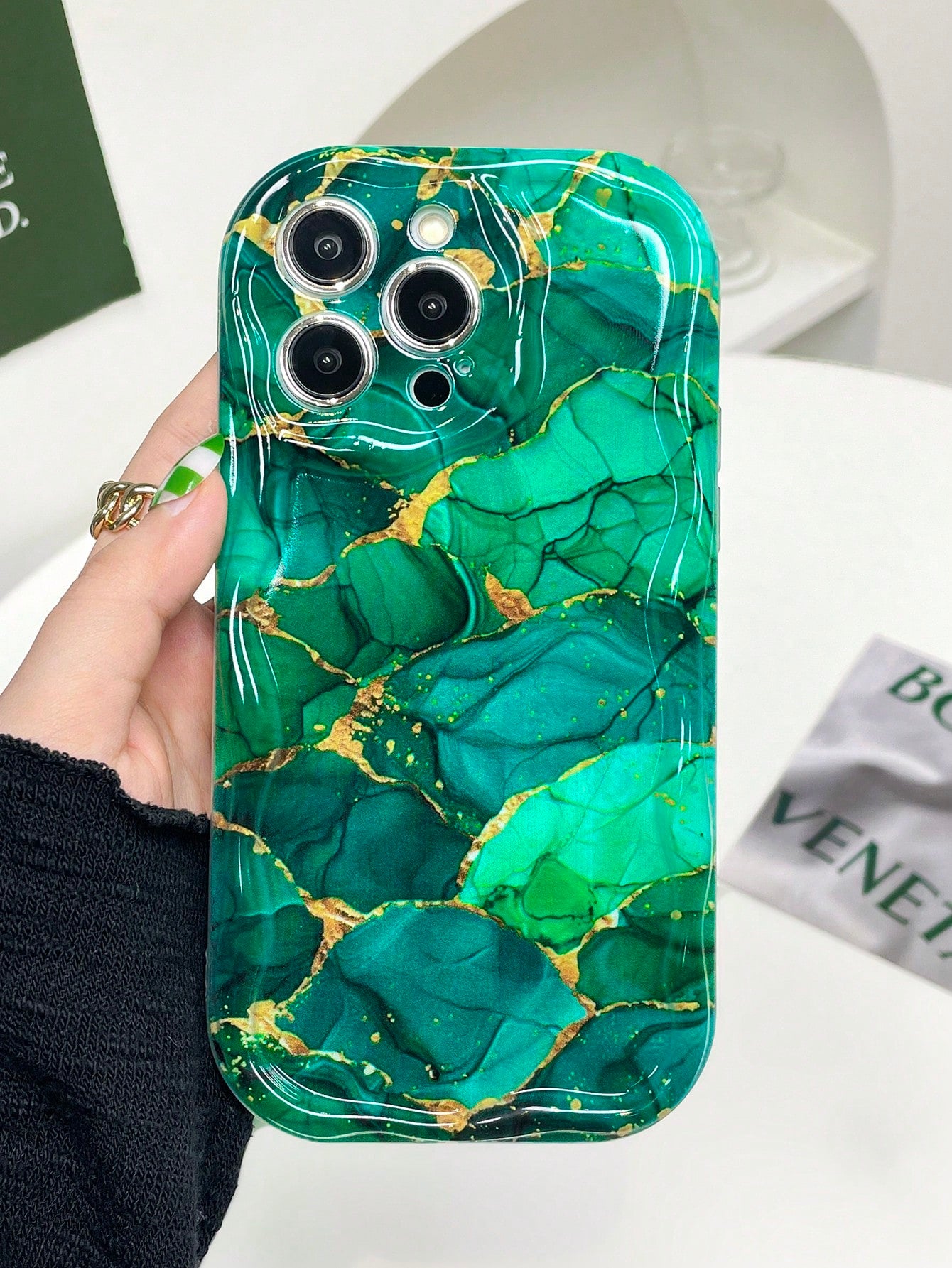 Marble Shockproof Round Edge Case