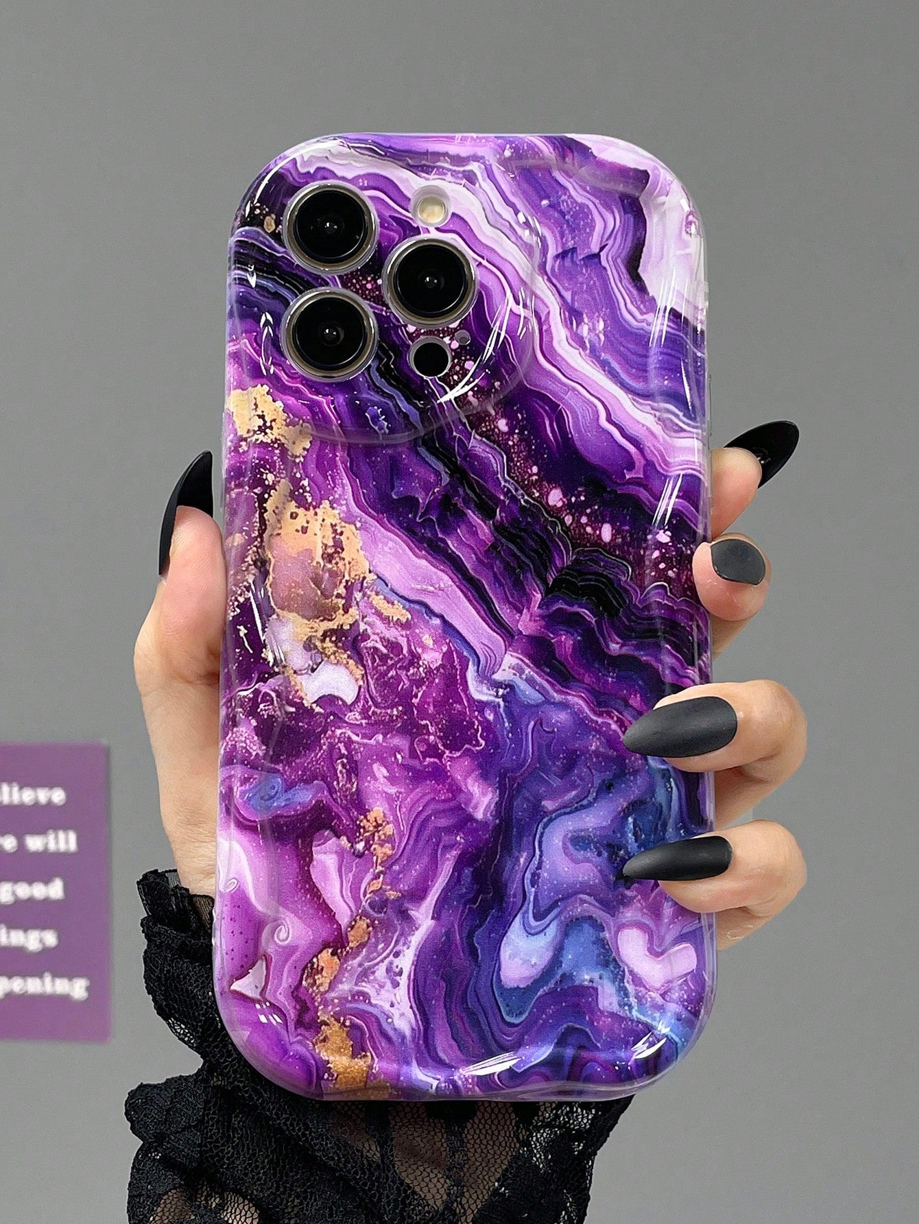 Marble Shockproof Round Edge Case