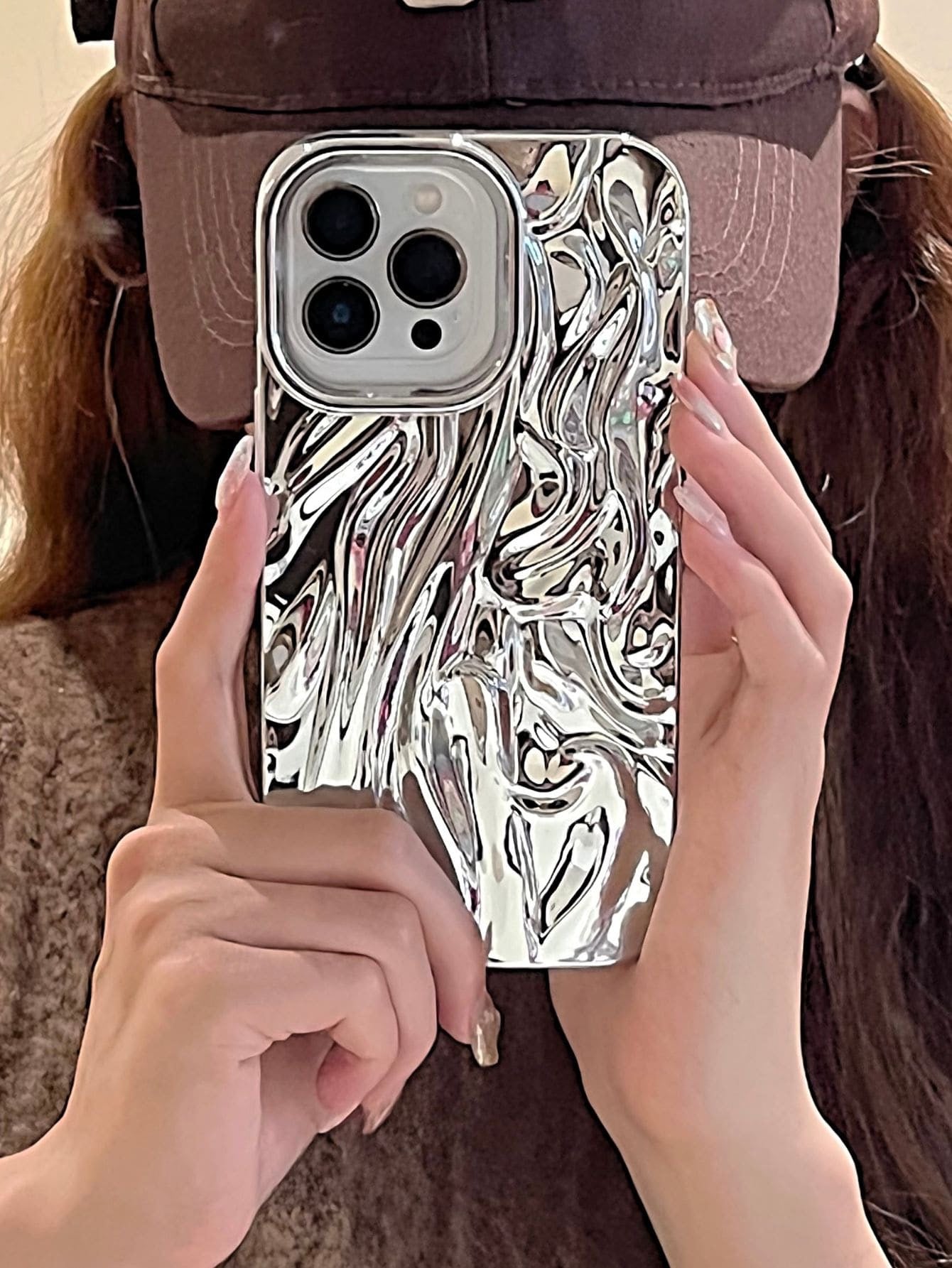 Chrome Pleated Effect Case