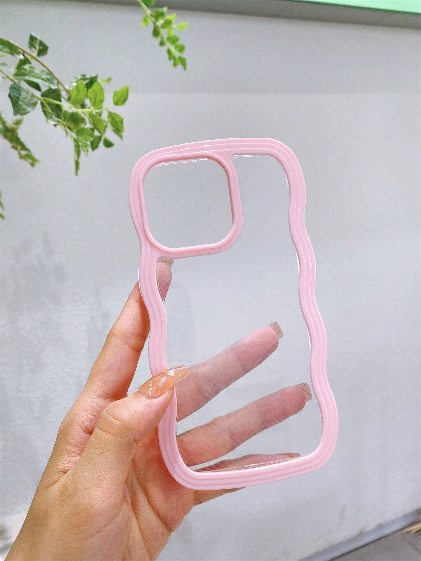 Wavy Frame Clear Case