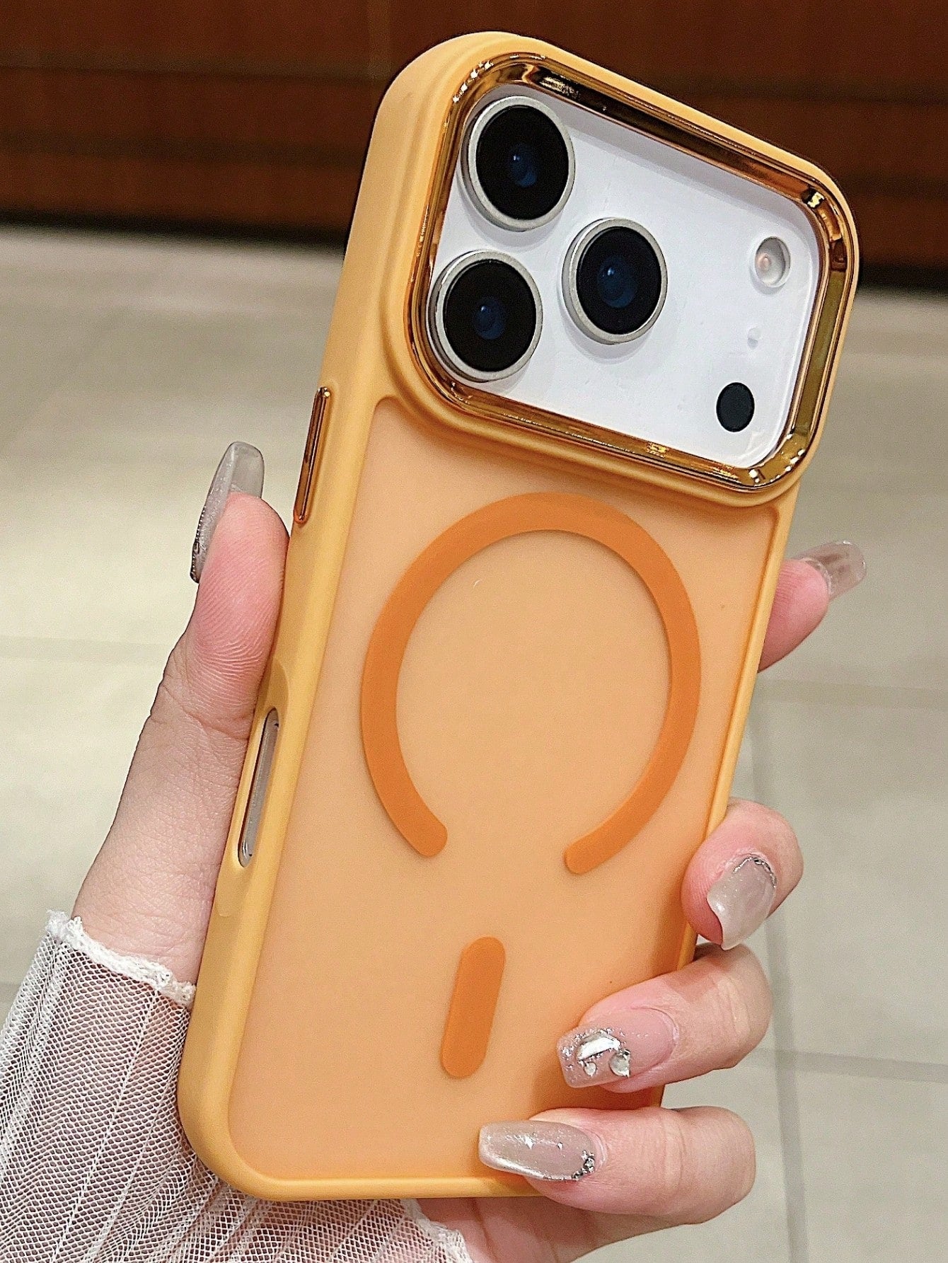 Electroplated Camera Bumper Magsafe Case