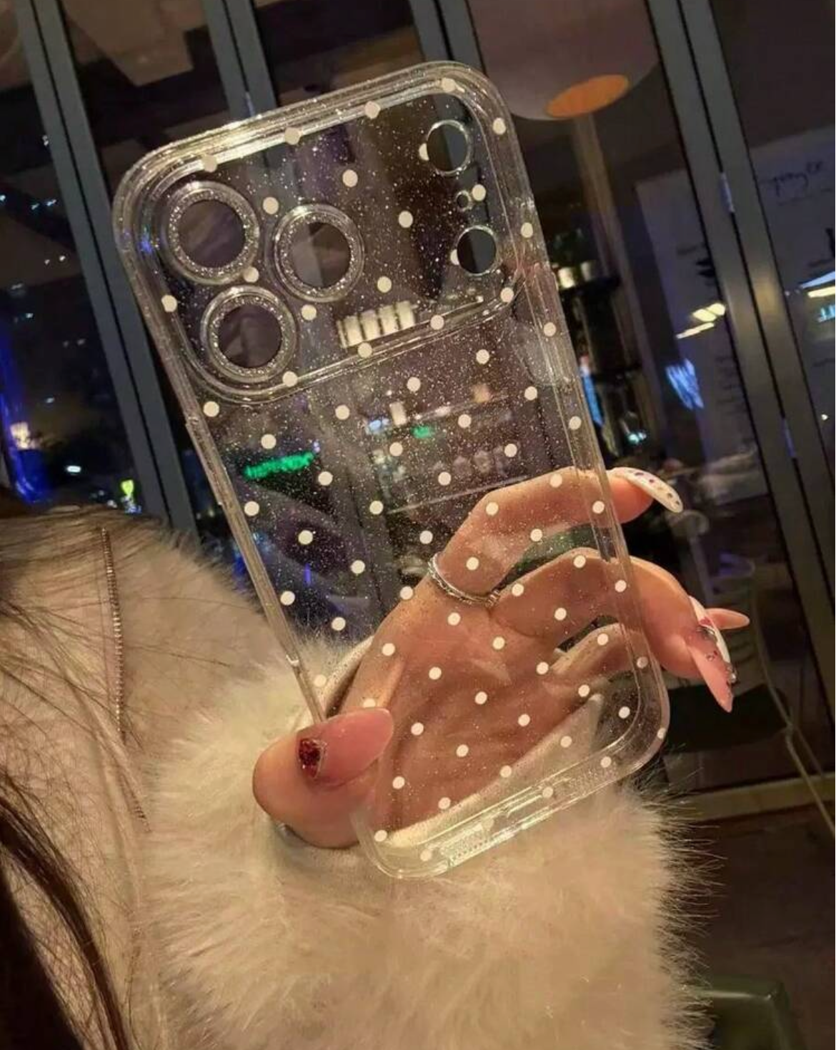 Clear Polkadot Case
