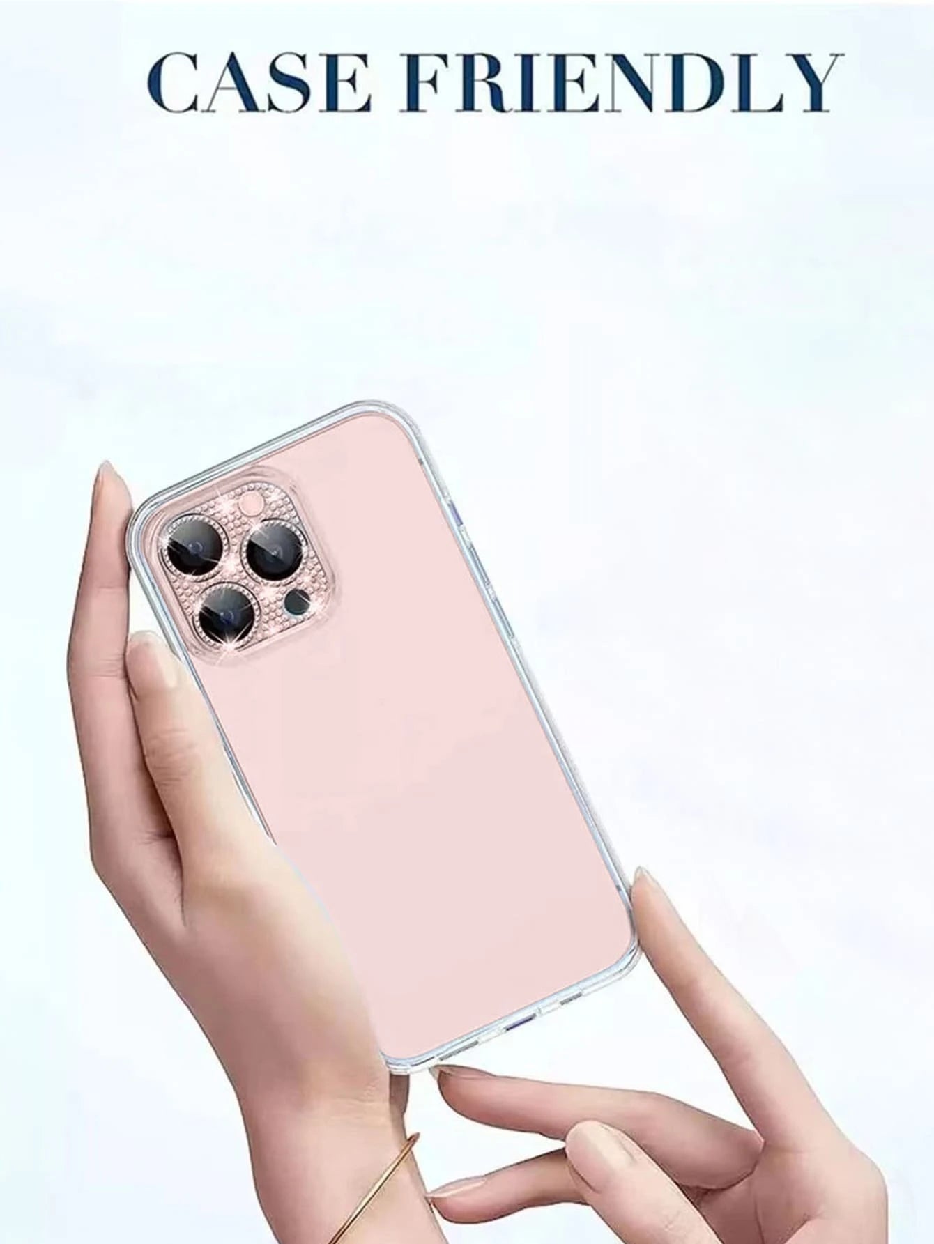 Rhinestone Camera Tempered Glass