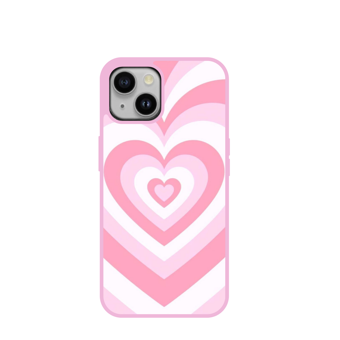 By Shania Peters x Customs by JustinCaseTT Pastel Pink Latte Hearts Case