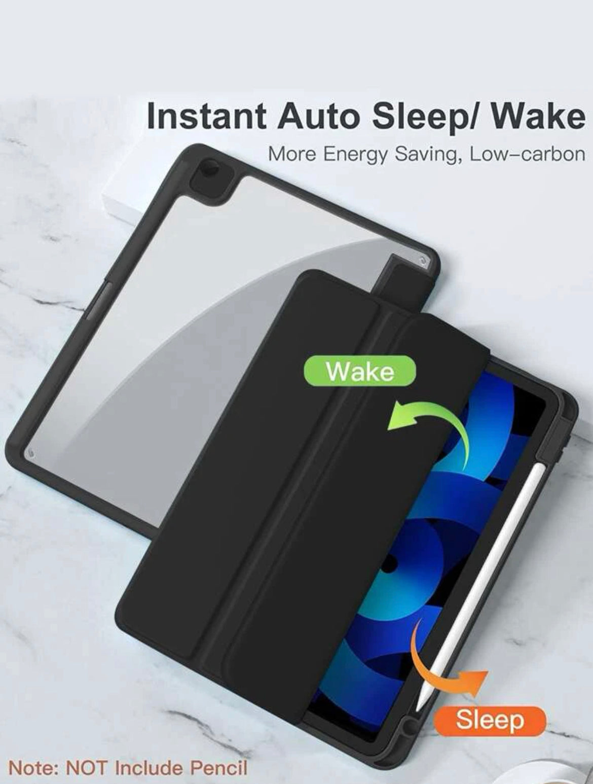 Protective iPad Case with Pencil Holder