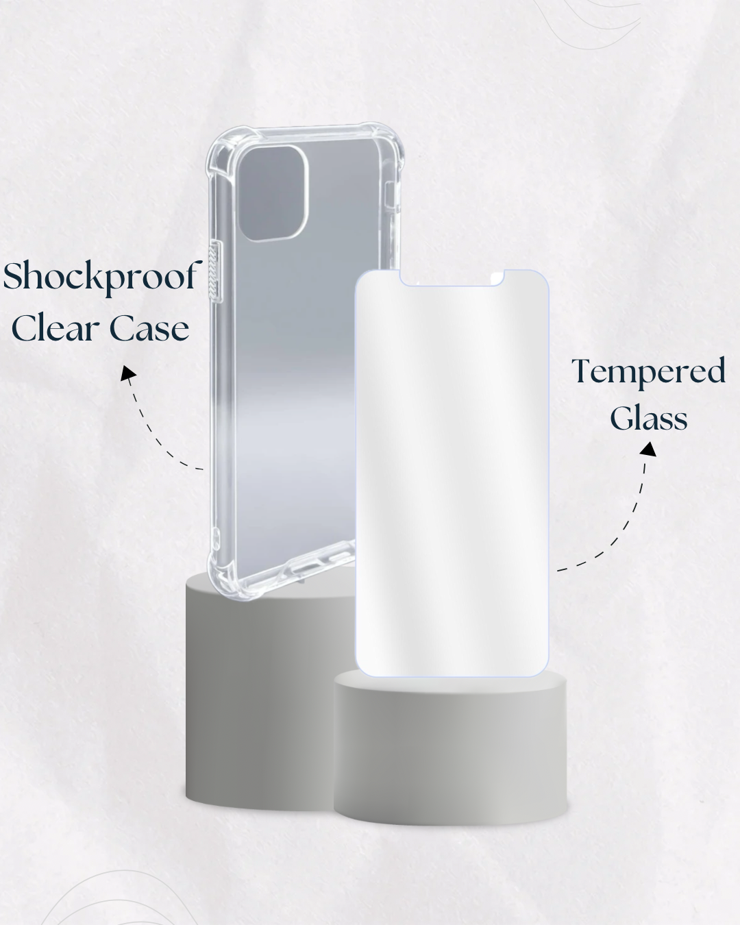 Simple Bundle - Silicone Clear Case & Tempered Glass