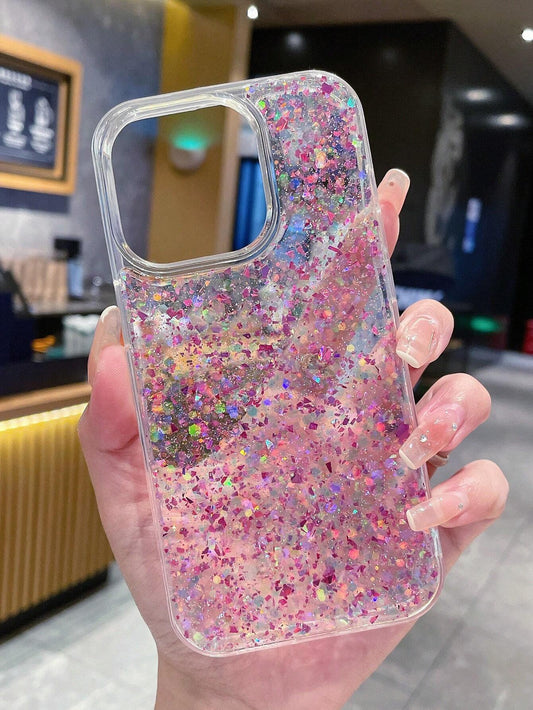 Sequin Clear Case