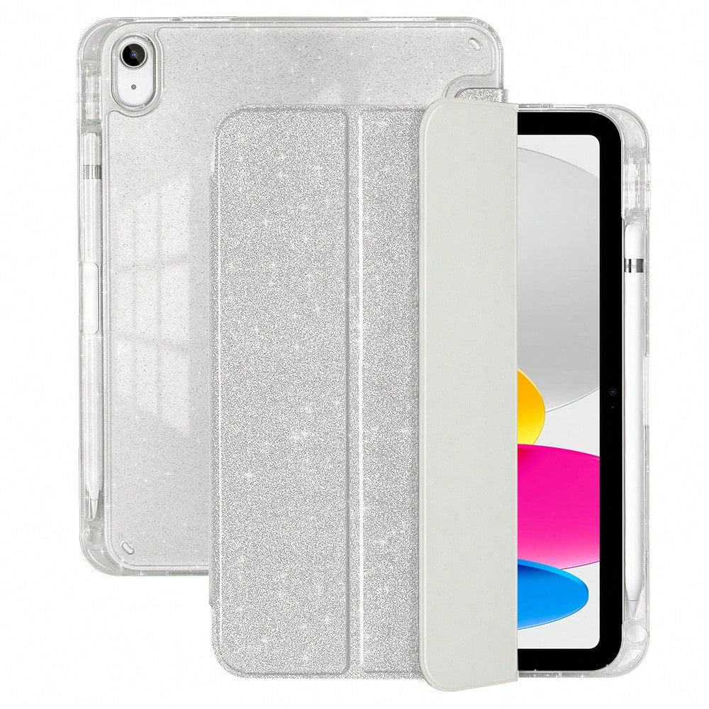 Protective iPad Glitter Case with Pencil Holder