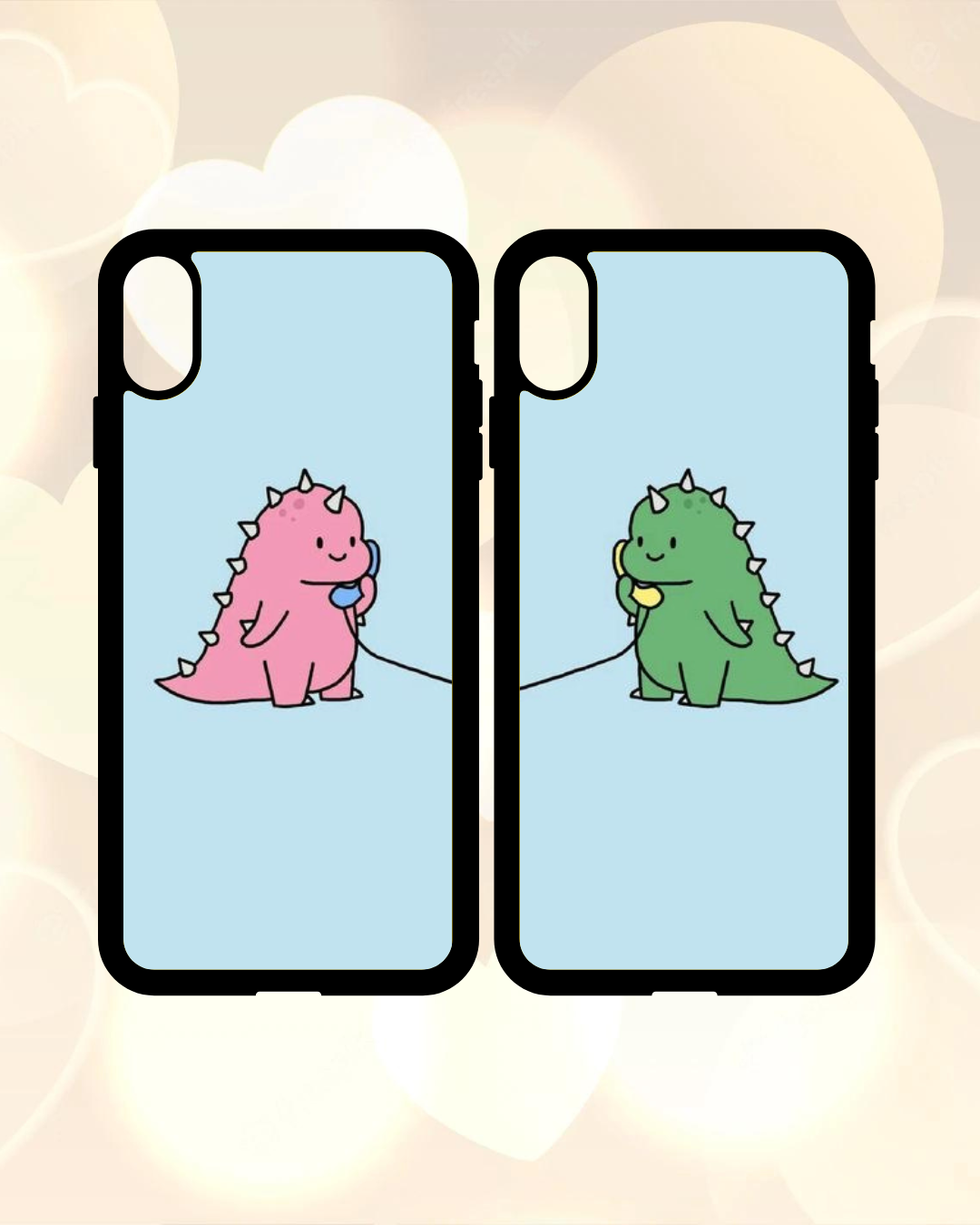 Dinosaurs on the Phone Couples Case