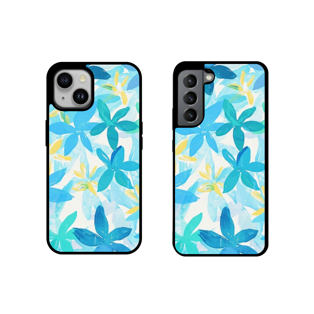 Blue Floral Print Case