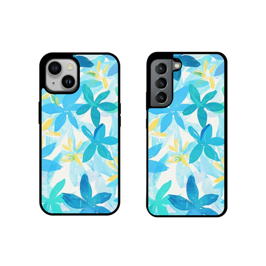Blue Floral Print Case