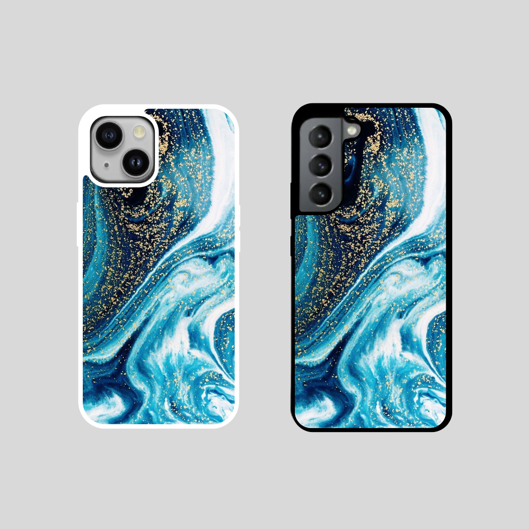 Blue/White Marble Case