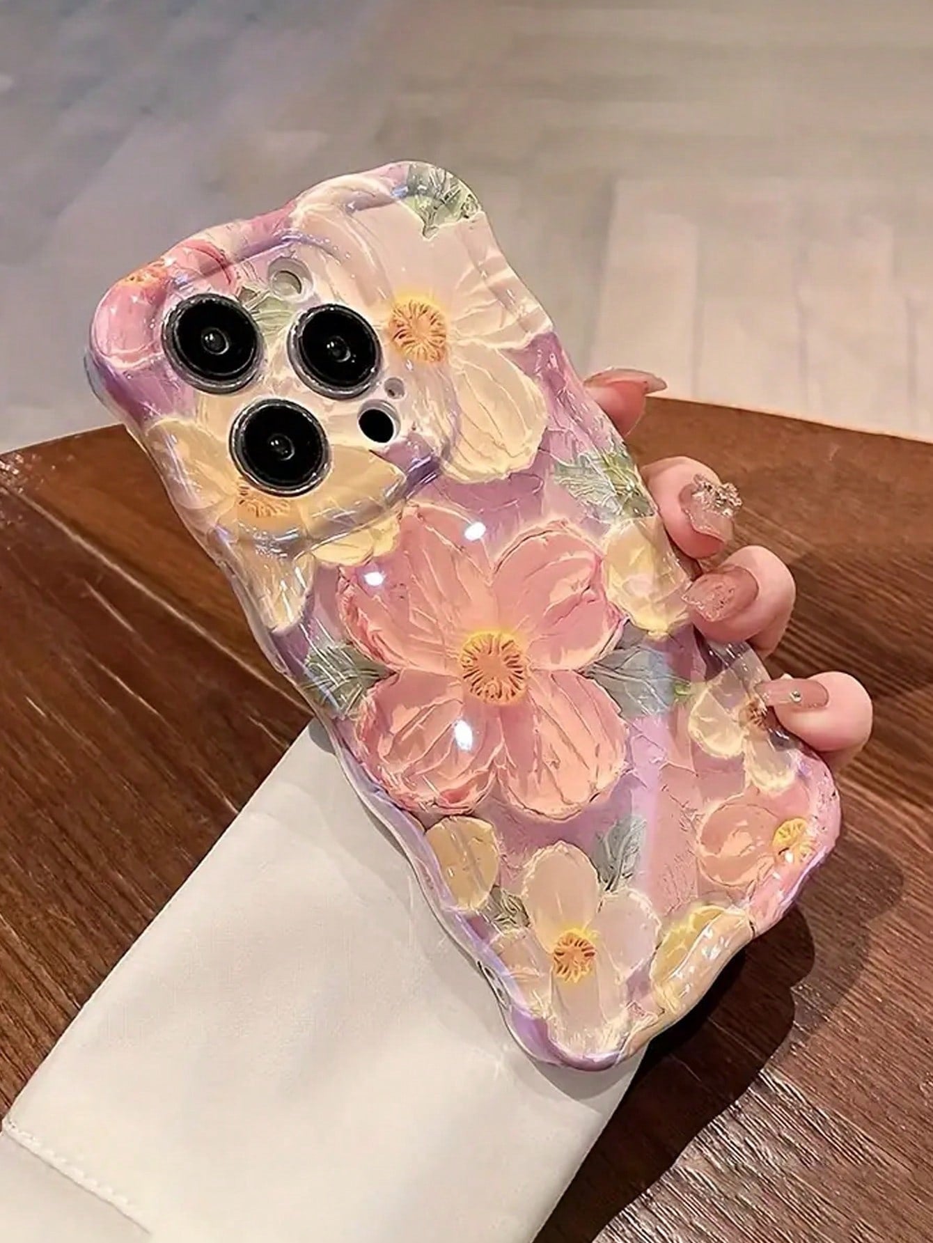 Floral Oil Painting Style Case