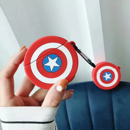 Captain America Shield Airpods Case