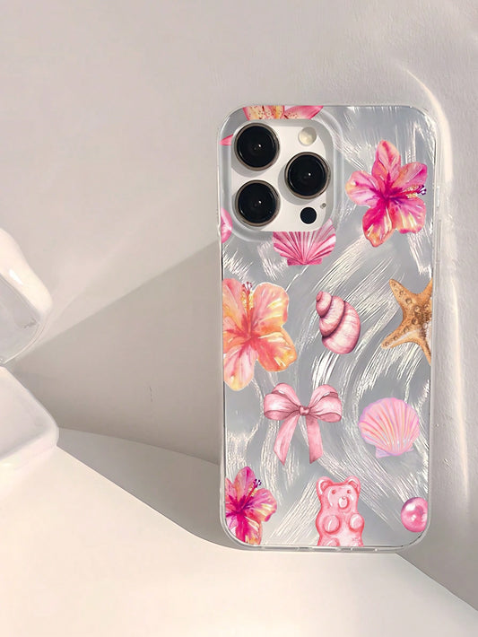 Holographic Floral and Bows Case