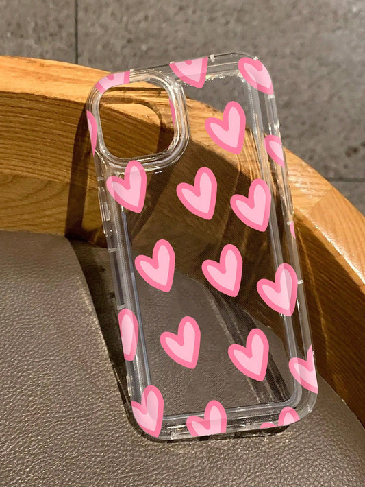 Hearts Anti-Fall Clear Case