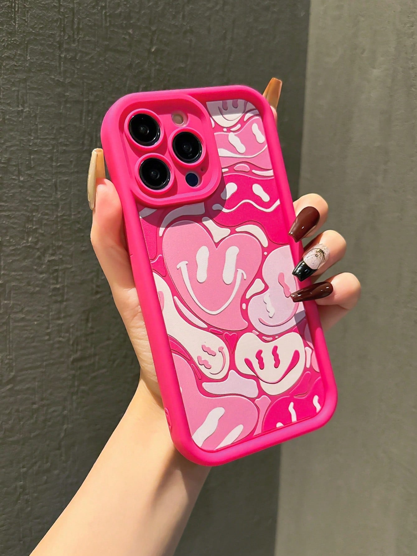 Heart Shaped Smiley Face Case