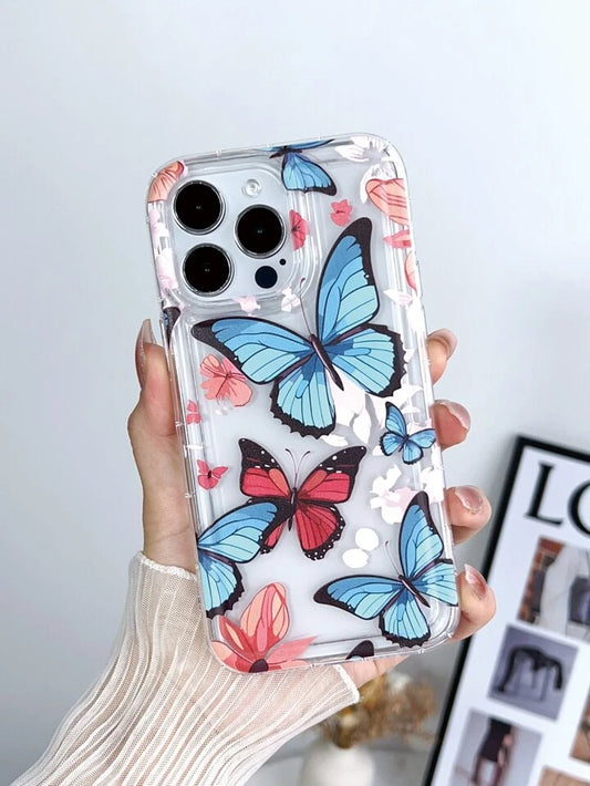 Butterfly Anti-Fall Clear Case