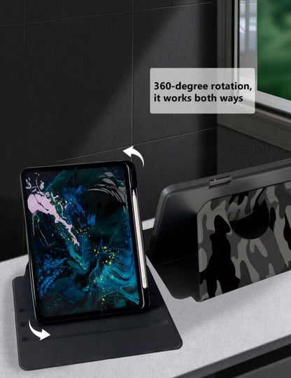 Camo iPad Case with Pencil Holder