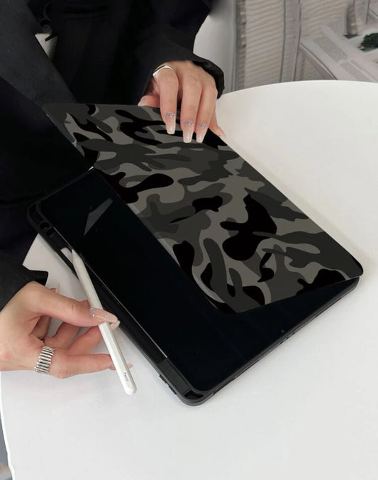 Camo iPad Case with Pencil Holder
