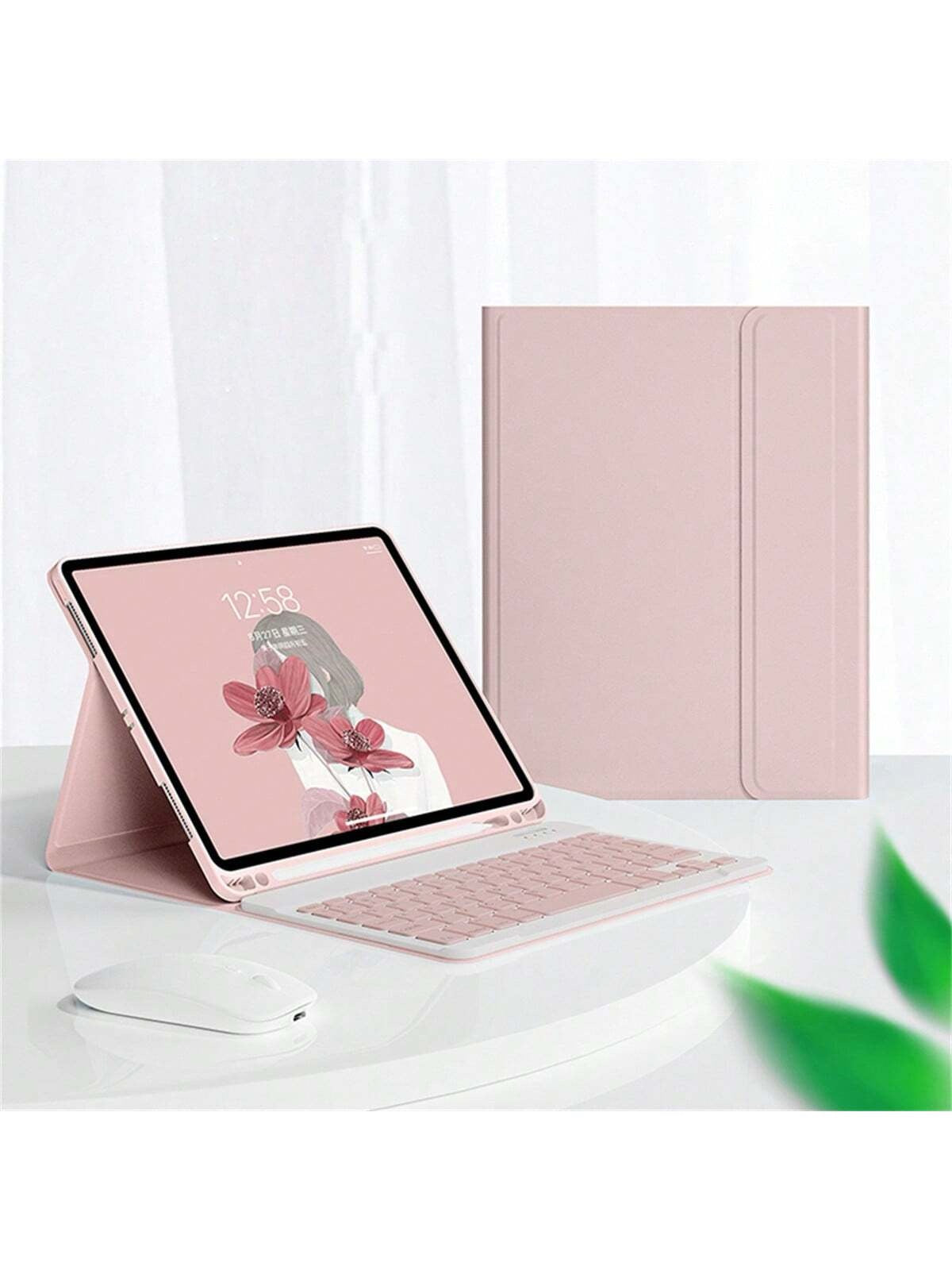 iPad Case with Wireless Keyboard and Apple Pencil Slot