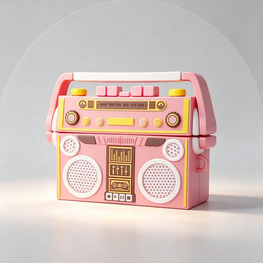 Retro Radio Airpods Case