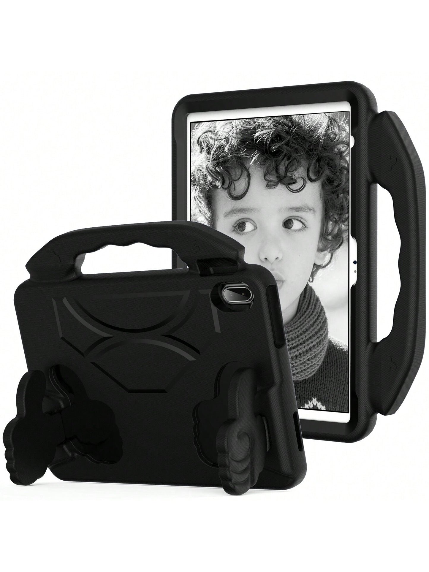 Protective Shockproof iPad Case w/ Thumb Shape Stand