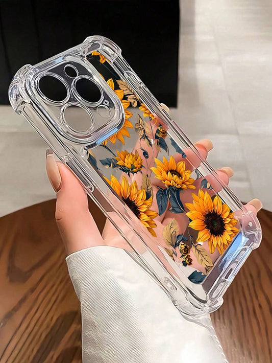 Sunflower Clear Shockproof Case