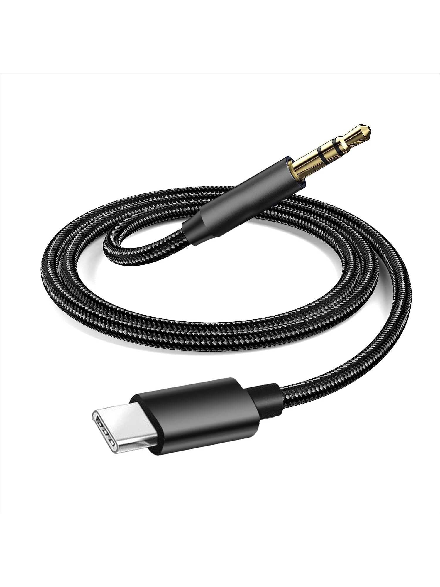 thumbnail image 2 of Type C Aux Cord VENTION USB C To 3.5mm Audio Aux Jack Cable 3FT, USB Type C To 3.5mm Headphone Car Stereo Telescopic Spring Cord Compatible With IPhone 15 Pro Max/15 Plus 2 of 13