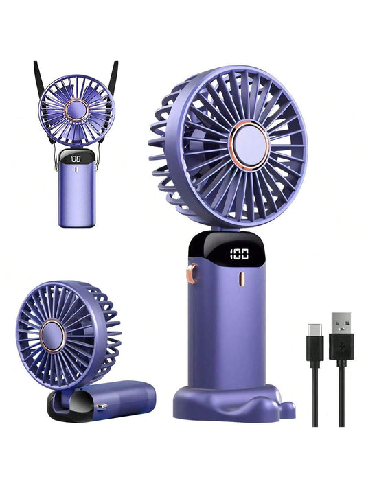 5 Speed Rechargeable Handheld Fan