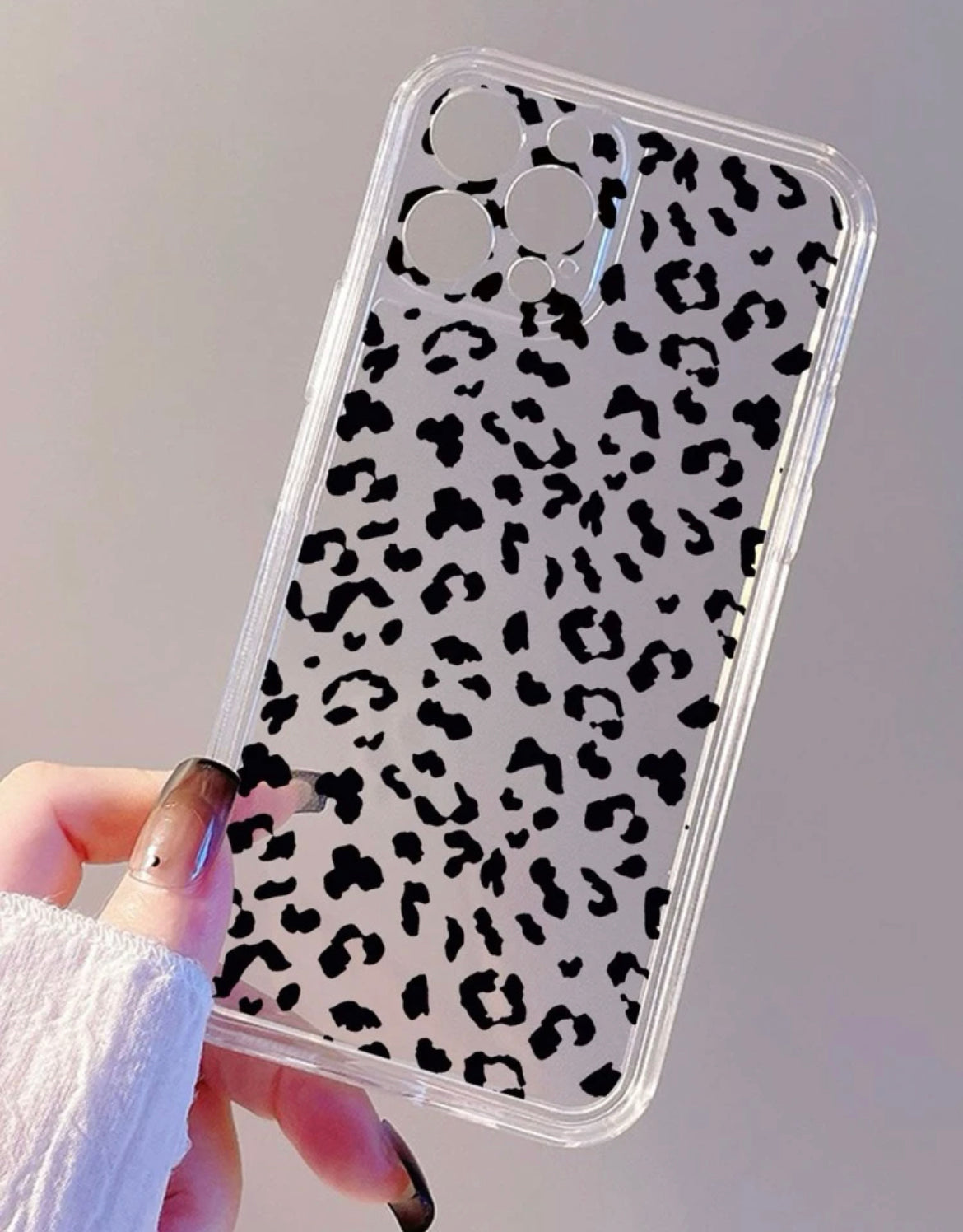 Leopard Print Clear Case