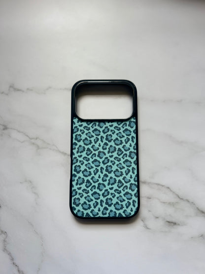 Green Leopard Print Case