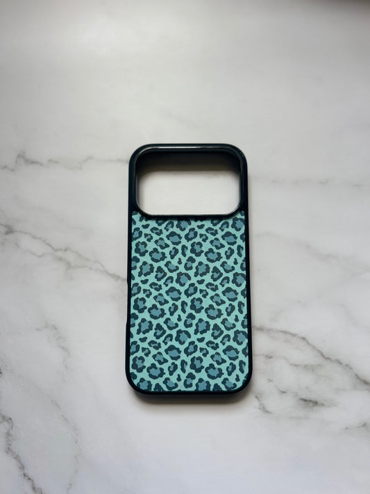 Green Leopard Print Case