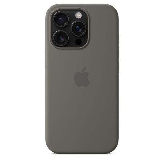 Apple Silicone Case with Magsafe - Stone Gray