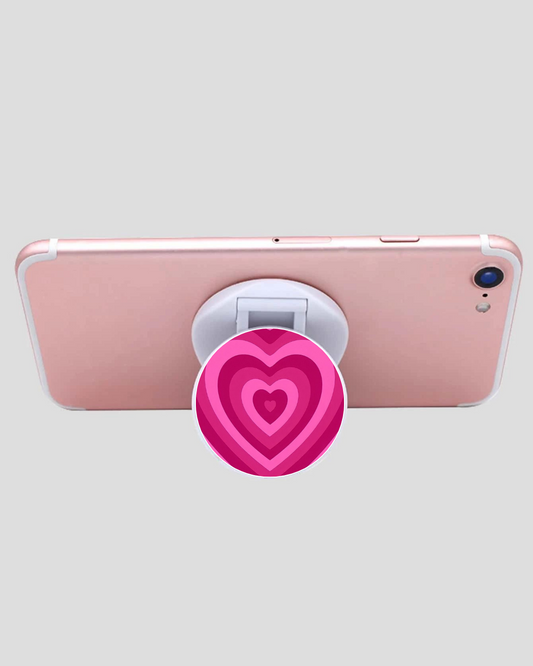 Latte Hearts Collapsible Phone Holder