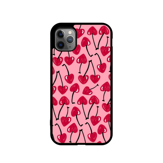 By Shania Peters x Customs by JustinCaseTT Cherry Hearts Case