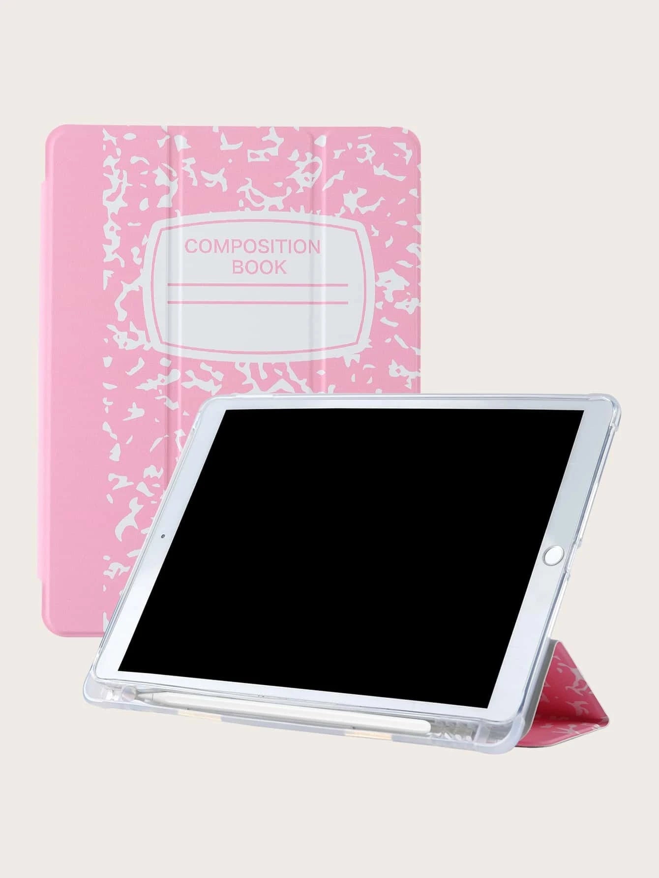 Composition Book iPad Case with Pencil Holder