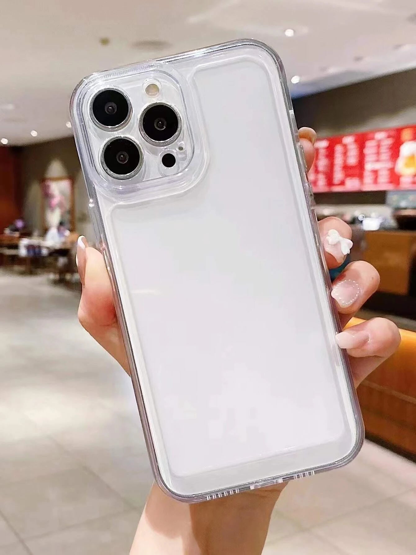 Clear Silicone Case with Camera Protection