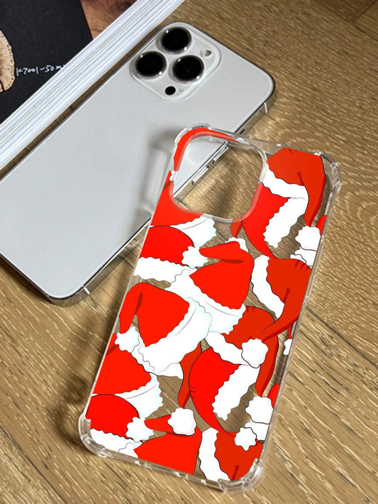 Christmas Hat Clear Shockproof Case