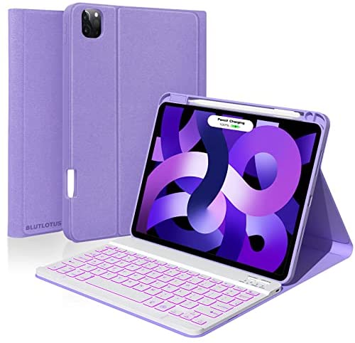 iPad Case with Wireless Keyboard and Apple Pencil Slot