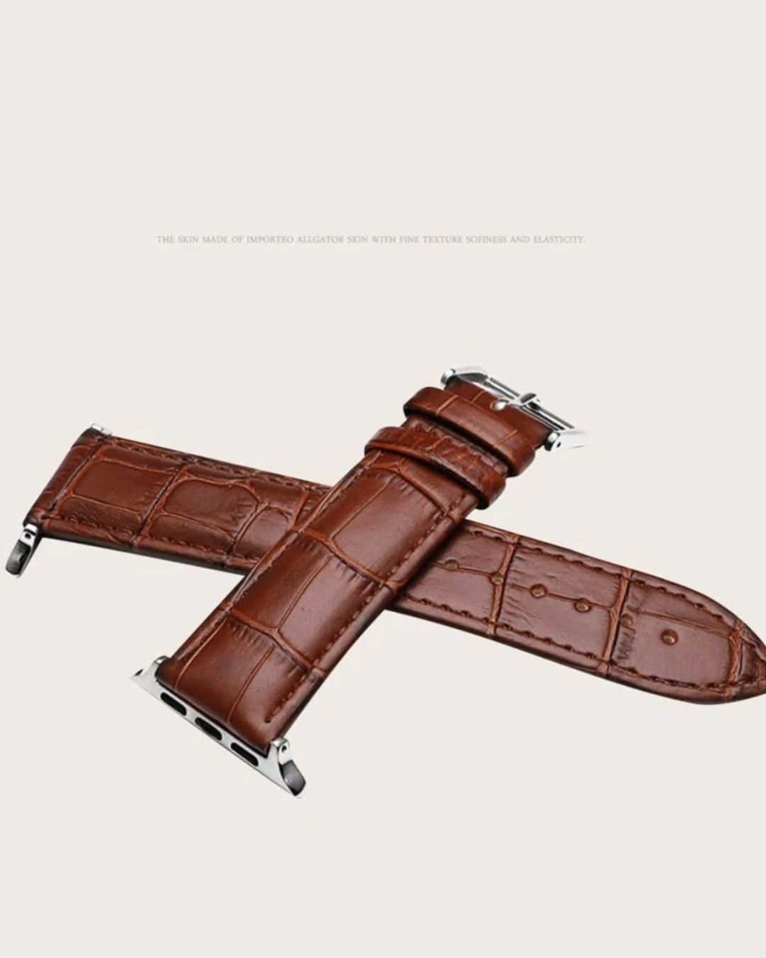 Apple Watch Leather Croc Band