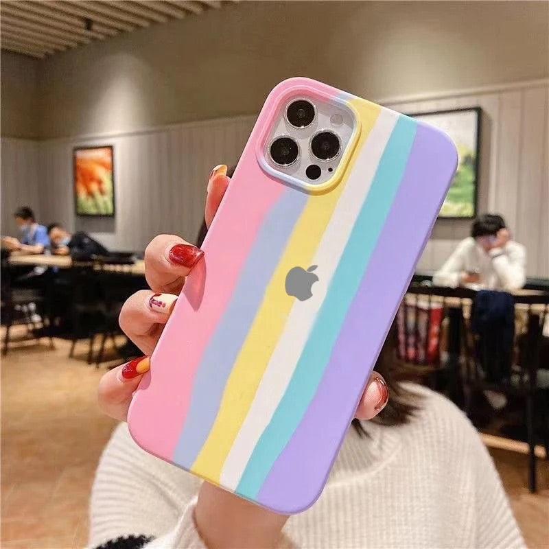 Apple Silicone Case - Rainbow