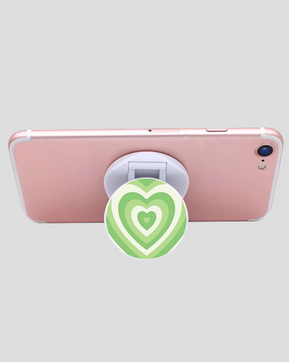Latte Hearts Collapsible Phone Holder